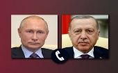 El jefe de Estado turco agradeció la asistencia que Rusia brindó a su país tras los terremotos del pasado 6 de febrero.