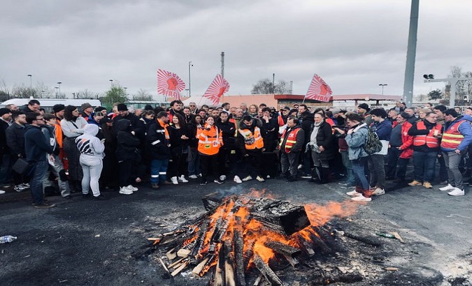 Workers at the Normandy refinery have been engaged in the fight against the new pension reform since January. Mar. 27, 2023.