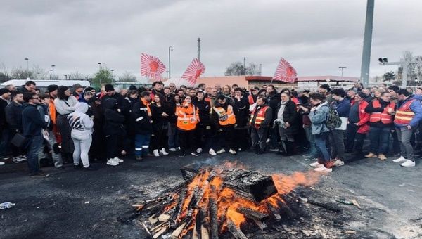 Workers at the Normandy refinery have been engaged in the fight against the new pension reform since January. Mar. 27, 2023. 