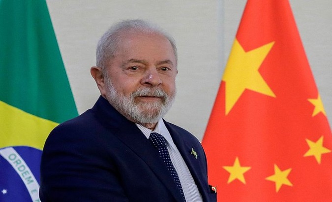 Brazilian President Luiz Inácio Lula da Silva pays an official visit to China. Apr. 13, 2023.
