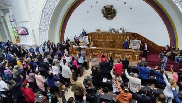 Lawmaker in the National Assembly, Caracas, Venezuela, April 27, 2023.