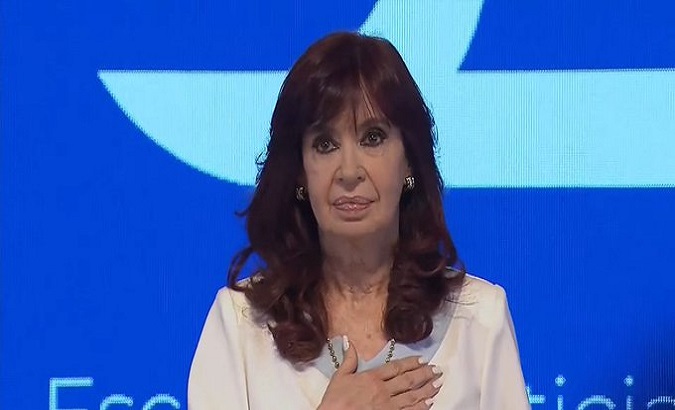 Vice President Cristina Fernandez in Buenos Aires, April 27, 2023.