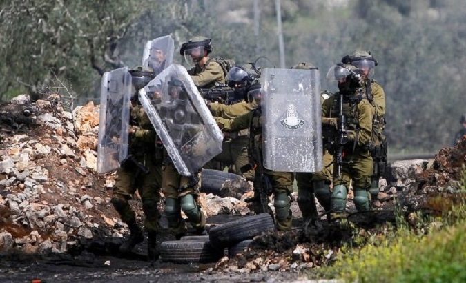 Israeli occupation forces in the West Bank, 2023.