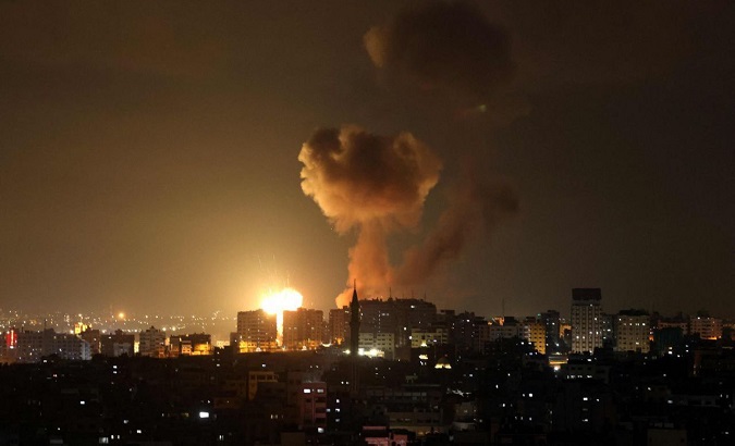 Israeli shelling in Gaza, May 2, 2023.