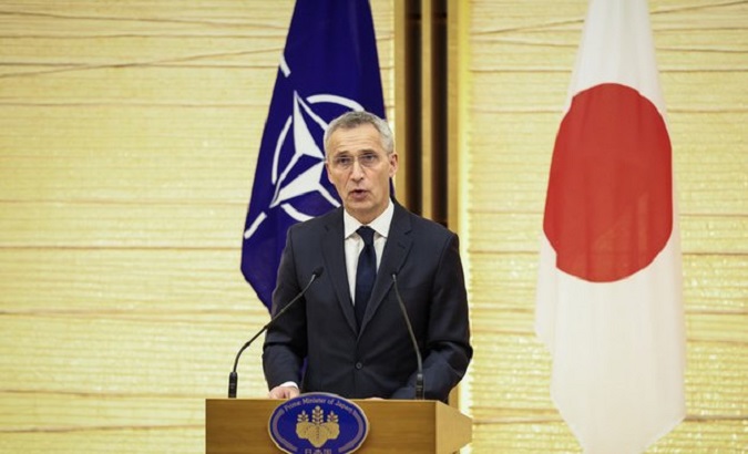 NATO Secretary Jens Stoltenberg in Tokyo, Japan, January 31, 2023.