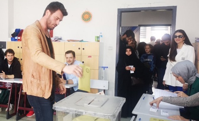 A citizen cast his vote in Greece.