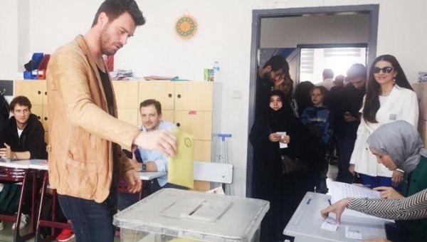 A citizen cast his vote in Greece.