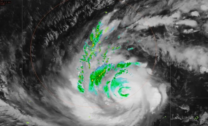 Typhoon Mawar satellite image. May. 23, 2023.