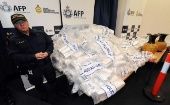 Australian Federal Police guarding methamphetamine found in Sydney, Australia. May. 24, 2023. 