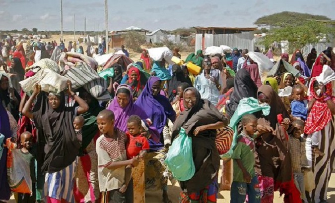 Displaced people in Somalia, May, 2023.