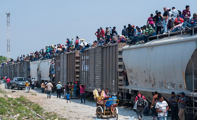 Migrants trying to reach the U.S. border, May, 2023