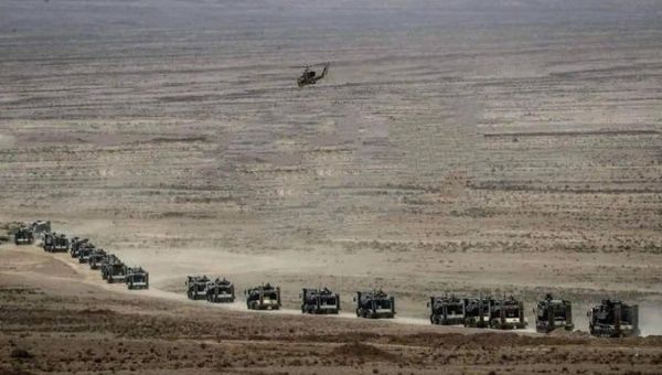 Iran armored vehicles heading towards the border with Afghanistan, May 28, 2023.