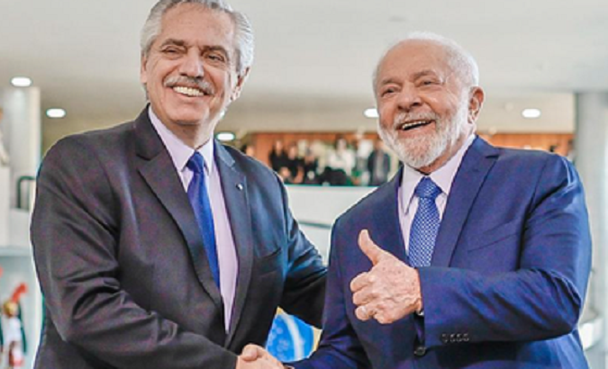 Argentine President Alberto Fernandez (L) & Brazilian President Lula da Silva (R), June 26, 2023.