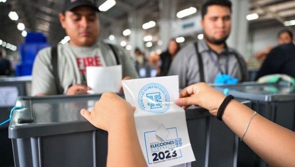 Citizens in the general elections in Guatemala, June 25, 2023.