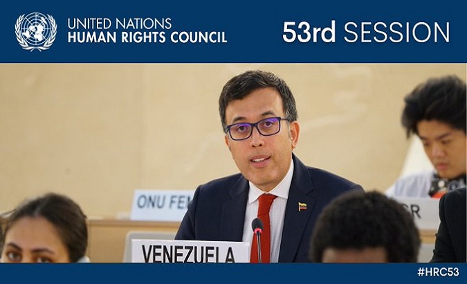 Ambassador Héctor Constant Rosales, Permanent Representative of Venezuela to the UN. Jul. 5, 2023.