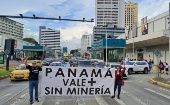 The tweet reads, "Panama has more value without mining."