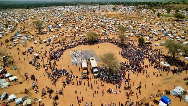 Displaced people in Sudan. Jul. 25, 2023.