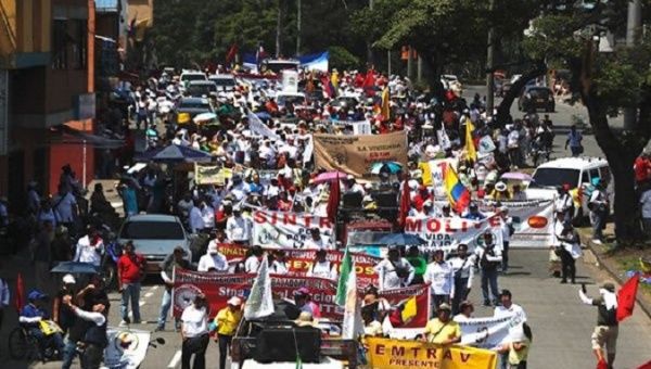 Mobilization in Colombia. Aug. 2, 2023.