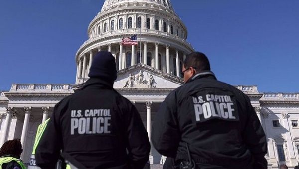 US Capitol police officers. Aug. 3, 2023.