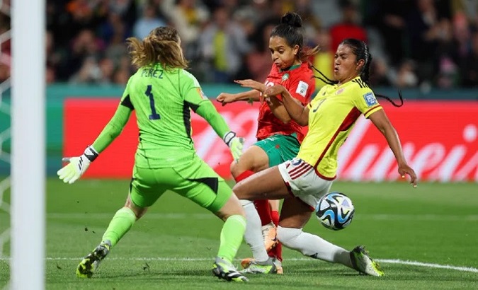 Colombia-Morocco match in the Women's Soccer World Cup, Aug. 3, 2023.