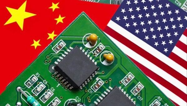 Representation of the U.S. tech war against china.