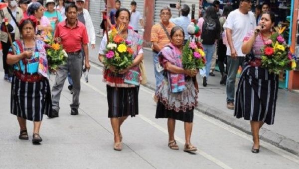 March of Flowers in Guatemala. Aug. 14, 2023.