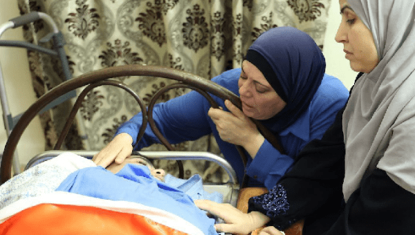 Palestinian mother bids the last farewell to Qusai Al-Walaji, Aug. 15, 2023.