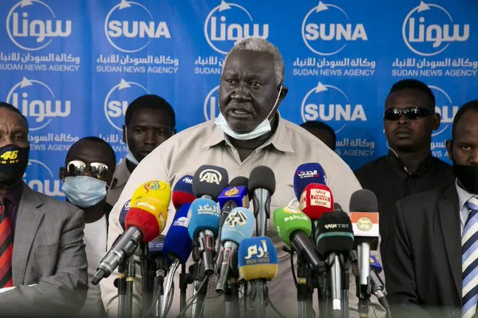 Malik Agar, Vice Chairman of the Sudanese Transitional Sovereignty Council. Aug. 16, 2023. 