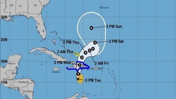 This tropical storm will find in the next few days warm waters in the ocean that will allow it to become a hurricane. Aug. 24, 2023. 