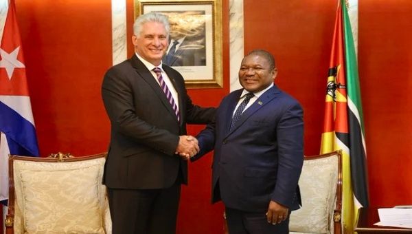 Cuban President Miguel Díaz-Canel, on an official visit to Mozambique. Aug. 25, 2023. 
