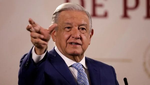 Mexican President Andres Manuel Lopez Obrador, 2023. 