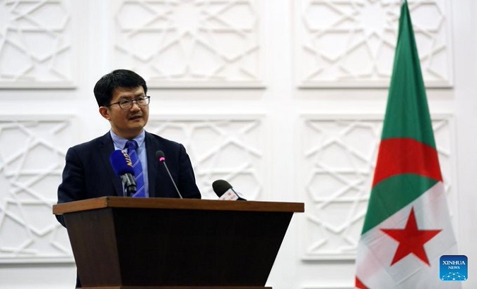 Chinese Ambassador to Algeria Li Jian. Sep. 11, 2023.