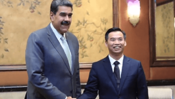 Venezuelan President Nicolas Maduro (L) & Liu Junwen (R), Sept. 12, 2023.