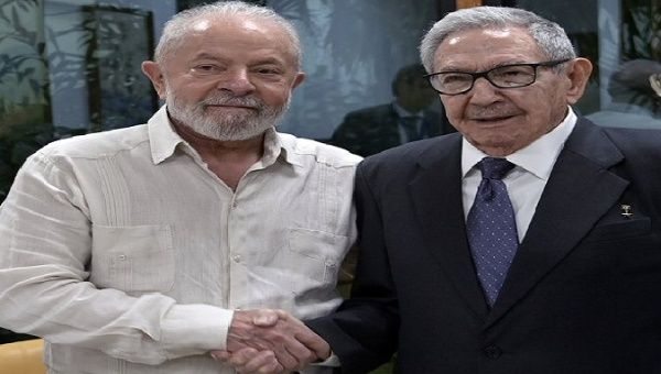 Cuban President Raul Castro (left) and Brazilian President Luiz Inácio Lula da Silva (right). Sept. 17, 2023.