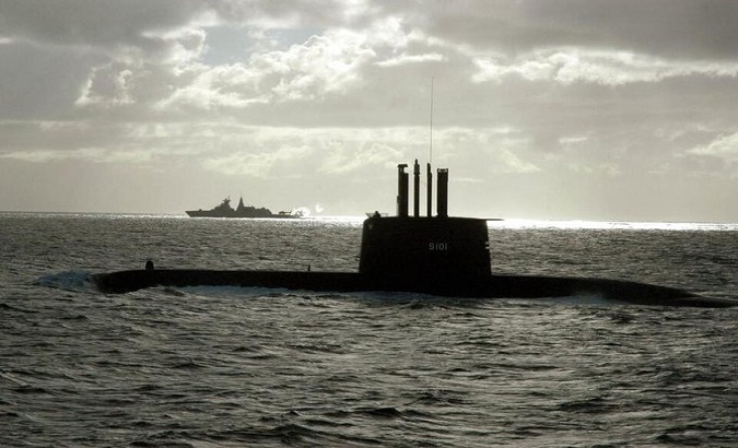 SA Navy submarine SAS Manthatisi. Sept. 21, 2023.