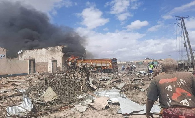 Somalia after the bomb attack. Sept. 25, 2023.