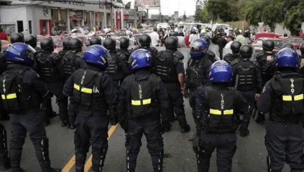 Protest against citizen insecurity in Costa Rica.