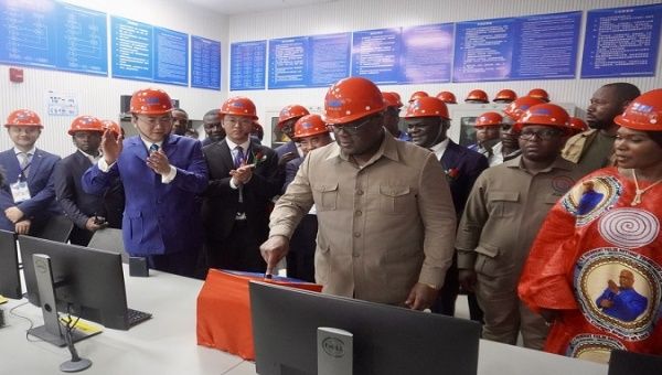 President of Democratic Republic of the Congo Felix Tshisekedi inaugurated the Busanga hydroelectric power plant. Oct. 9, 2023. 