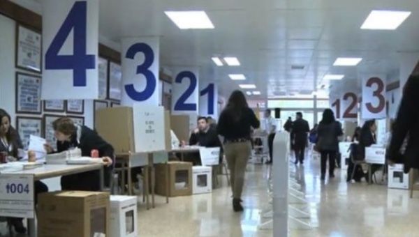 An electoral precinct in Ecuador.