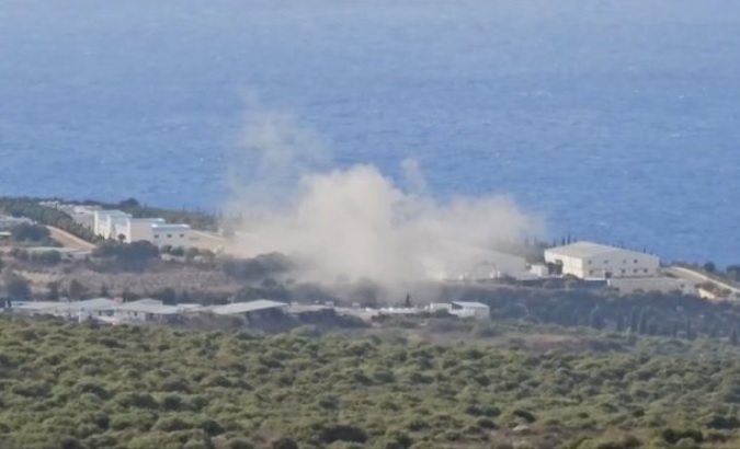 A rocket struck a location within the UNIFIL headquarters in Naqoura, Lebanon, Oct. 15, 2023.