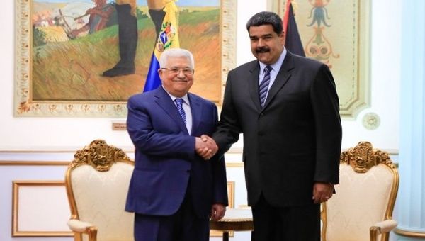 President Nicolas Maduro held a telephone conversation with the President of the Palestinian National Authority, Mahmud Abbas. Oct. 15, 2023. 