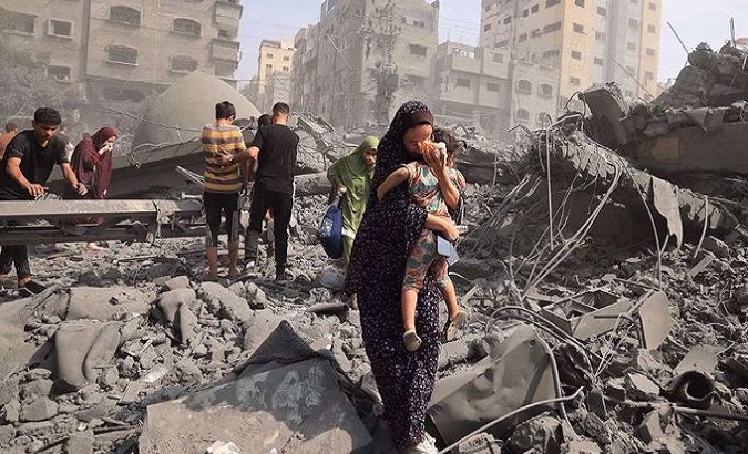 Several governments, NGOs and UN agencies have condemned the Israeli aggression and demanded an immediate end to the indiscriminate bombardment of Gaza. Oct. 16, 2023.
