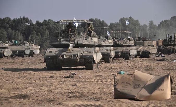 Israeli tanks.