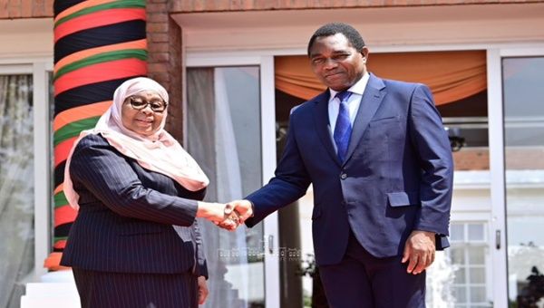 The Tanzanian president arrived in Zambia on Monday for a three-day state visit. Oct. 26, 2023. 