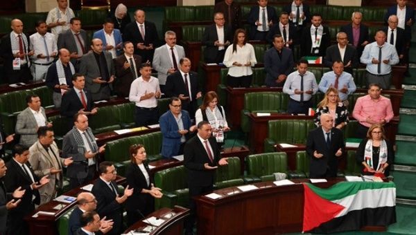 Tunisia is debating a bill that would criminalize any normalization of ties with Israel. Nov. 2, 2023. 