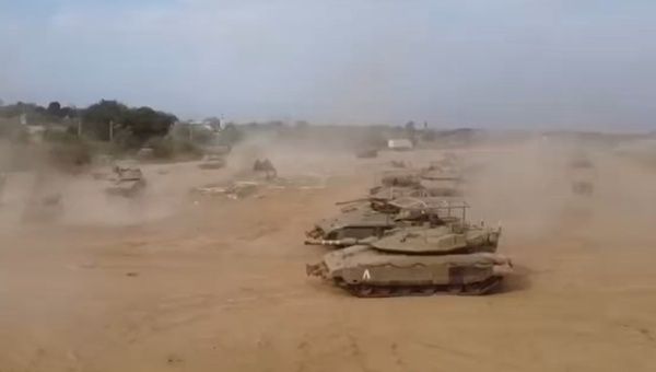 Israeli tanks in Gaza, Nov. 2, 2023.