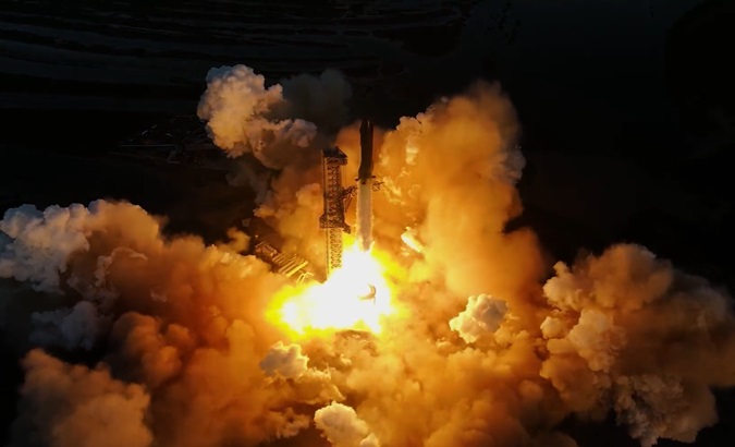 Starship rocket takeoff, Nov. 18, 2023.