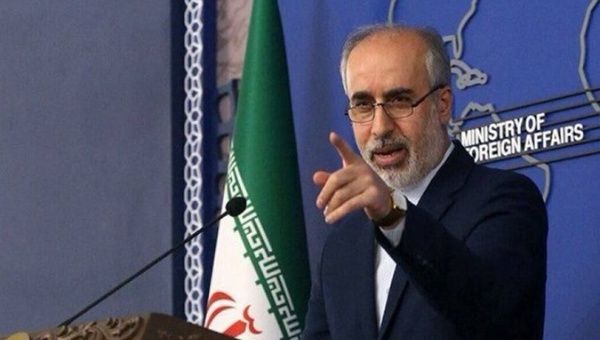 Iranian Foreign Ministry spokesman Nasser Kanani. Nov. 20, 2023. 