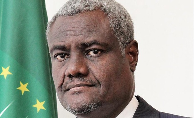 African Union (AU) Commission Chairperson Moussa Faki Mahamat. Nov. 30, 2023.