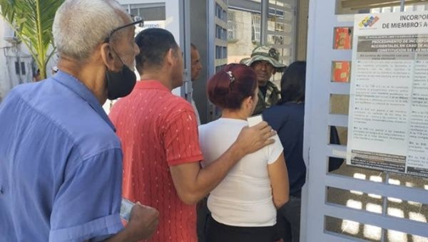 Citizens go to an electoral precinct in Carapita, Caracas, Venezuela, Dec. 3, 2023.